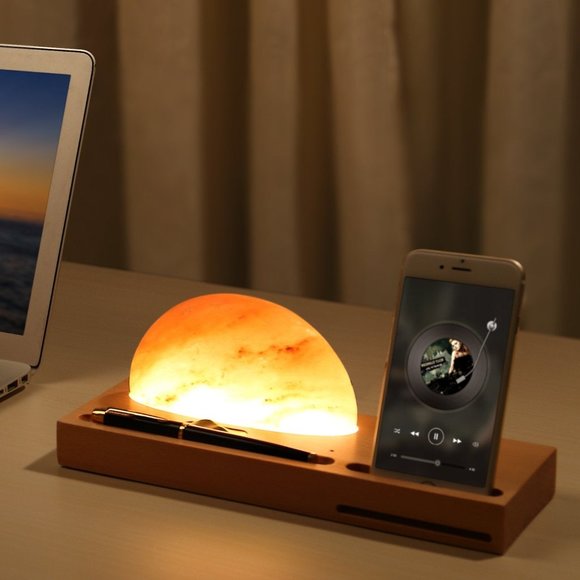 Himalayan Salt Lamp Wireless Charger - Picture 7 of 13